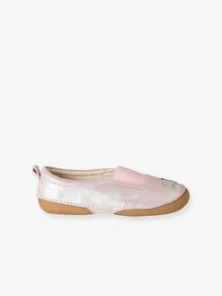 Chaussons Ballerines Fille En Cuir Rose Pale - Vertbaudet -Pampero Boutique chaussons ballerines fille en cuir 4