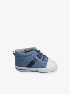 Chaussons Baskets Souples Bébé Garçon Bleu - Vertbaudet -Pampero Boutique chaussons baskets souples bebe garcon 2