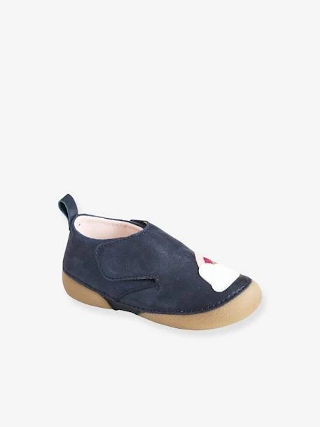 Chaussons Bébé Fille En Cuir Souple Bleu Marine - Vertbaudet 6 Chaussons Bébé Fille En Cuir Souple Bleu Marine - Vertbaudet – Image 4
