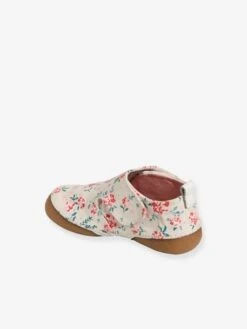 Chaussons Bébé Fille En Toile Imprimée Rose Fleurs - Vertbaudet -Pampero Boutique chaussons bebe fille en toile imprimee 4