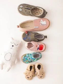 Chaussons Bébé Garçon En Cuir Kaki - Vertbaudet -Pampero Boutique chaussons bebe garcon en cuir 3