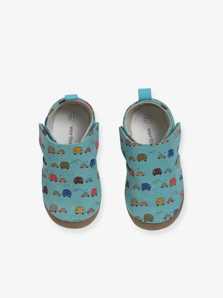 Chaussons Bébé Garçon En Toile Imprimée Bleu Imprimé Caravane - Vertbaudet 4 Chaussons Bébé Garçon En Toile Imprimée Bleu Imprimé Caravane - Vertbaudet – Image 2