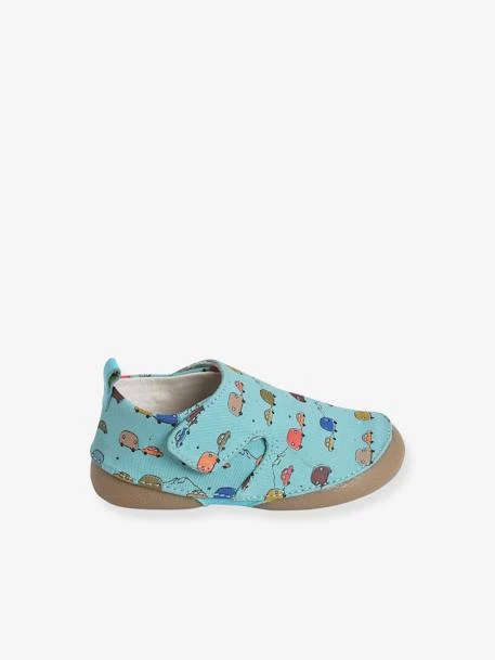 Chaussons Bébé Garçon En Toile Imprimée Bleu Imprimé Caravane - Vertbaudet 5 Chaussons Bébé Garçon En Toile Imprimée Bleu Imprimé Caravane - Vertbaudet – Image 3