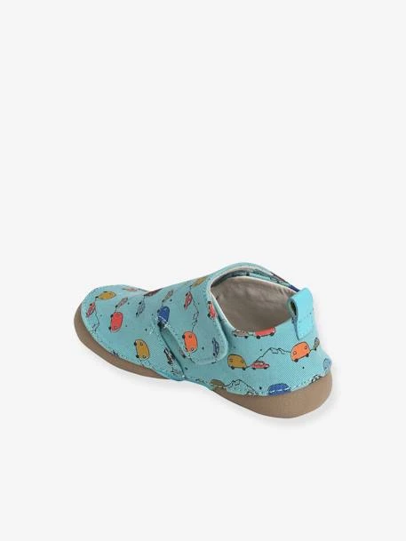 Chaussons Bébé Garçon En Toile Imprimée Bleu Imprimé Caravane - Vertbaudet 6 Chaussons Bébé Garçon En Toile Imprimée Bleu Imprimé Caravane - Vertbaudet – Image 4