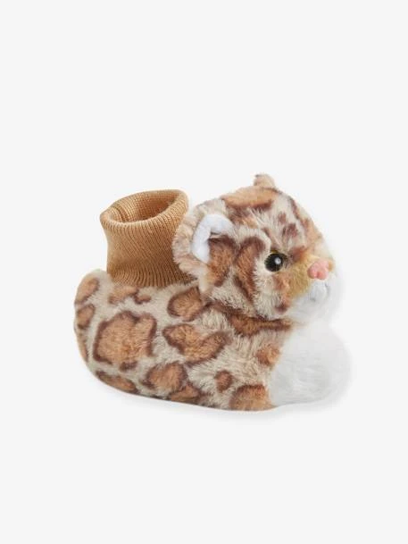 Chaussons Bébé Garçon Esprit Peluche Beige Imprimé Léopard - Vertbaudet 3 Chaussons Bébé Garçon Esprit Peluche Beige Imprimé Léopard - Vertbaudet