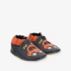 Chaussons Cuir Souple Bébé Beep Beep ROBEEZ© Marine - Robeez