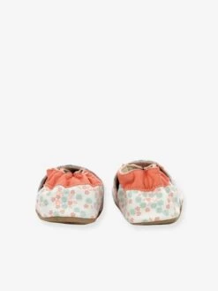 Chaussons Cuir Souple Bébé Daisy Summer ROBEEZ© Blanc Imprimé - Robeez -Pampero Boutique chaussons cuir souple bebe daisy summer robeez 3