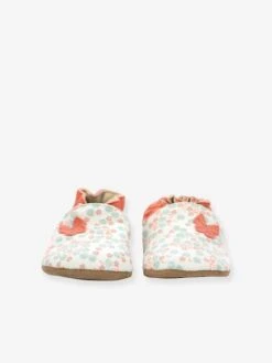 Chaussons Cuir Souple Bébé Daisy Summer ROBEEZ© Blanc Imprimé - Robeez -Pampero Boutique chaussons cuir souple bebe daisy summer robeez 4