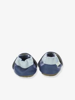 Chaussons Cuir Souple Bébé Dino Time ROBEEZ© Marine - Robeez -Pampero Boutique chaussons cuir souple bebe dino time robeez 3