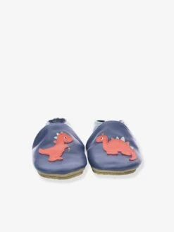 Chaussons Cuir Souple Bébé Dino Time ROBEEZ© Marine - Robeez -Pampero Boutique chaussons cuir souple bebe dino time robeez 5