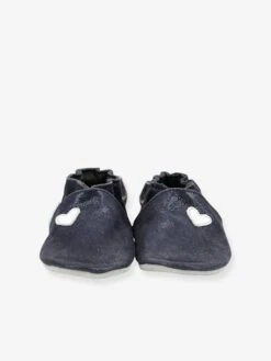 Chaussons Cuir Souple Bébé Fille Mini Love ROBEEZ© Marine - Robeez -Pampero Boutique chaussons cuir souple bebe fille mini love robeez 2