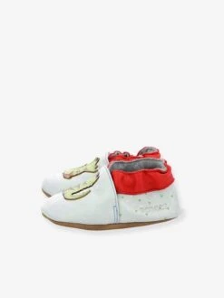 Chaussons Cuir Souple Bébé Relax Croco ROBEEZ© Bleu Ciel - Robeez -Pampero Boutique chaussons cuir souple bebe relax croco robeez 2