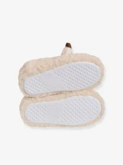 Chaussons De Noël Pour La Famille Beige Clair - Vertbaudet -Pampero Boutique chaussons de noel pour la famille 4