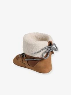 Chaussons De Parc Bottillons Fourrés Bébé Marron - Vertbaudet -Pampero Boutique chaussons de parc bottillons fourres bebe 13