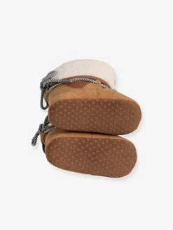 Chaussons De Parc Bottillons Fourrés Bébé Marron - Vertbaudet -Pampero Boutique chaussons de parc bottillons fourres bebe 14