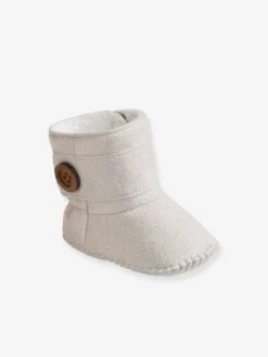 Chaussons De Parc Bottillons Fourrés Bébé Gris - Vertbaudet