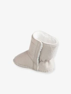 Chaussons De Parc Bottillons Fourrés Bébé Gris - Vertbaudet -Pampero Boutique chaussons de parc bottillons fourres bebe 3
