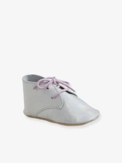 Chaussons De Parc Cuir Souple Bébé Fille Light Gold - Vertbaudet