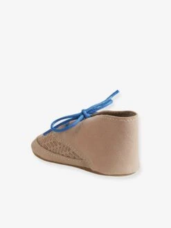Chaussons De Parc Cuir Souple Bébé Garçon Taupe - Vertbaudet -Pampero Boutique chaussons de parc cuir souple bebe garcon 3