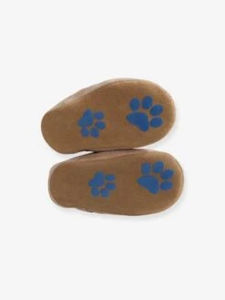 Chaussons De Parc Cuir Souple Bébé Garçon Taupe - Vertbaudet -Pampero Boutique chaussons de parc cuir souple bebe garcon 4
