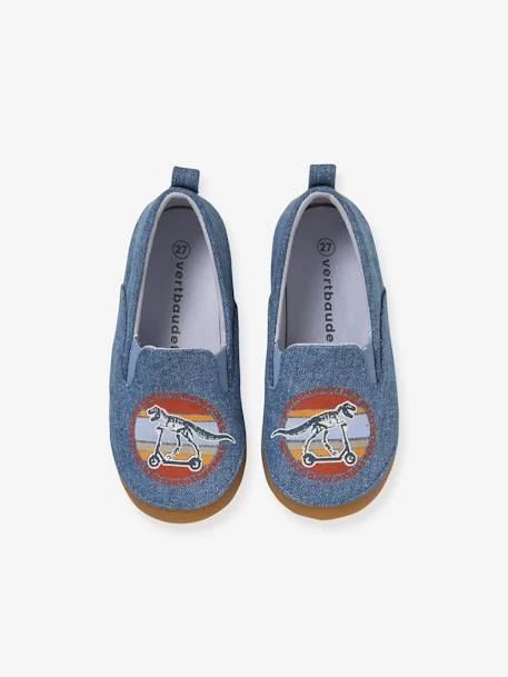 Chaussons élastiqués Enfant En Toile Bleu - Vertbaudet 4 Chaussons élastiqués Enfant En Toile Bleu - Vertbaudet – Image 2