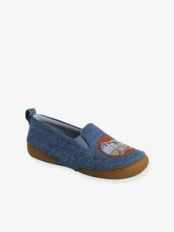 Chaussons élastiqués Enfant En Toile Bleu - Vertbaudet