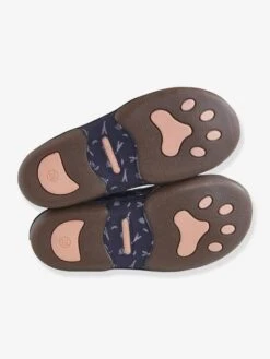 Chaussons élastiqués Fille En Cuir Imprimé Marine Imprimé Paris - Vertbaudet -Pampero Boutique chaussons elastiques fille en cuir imprime 2