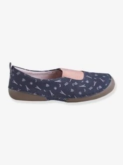 Chaussons élastiqués Fille En Cuir Imprimé Marine Imprimé Paris - Vertbaudet -Pampero Boutique chaussons elastiques fille en cuir imprime 4