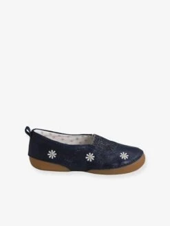 Chaussons élastiqués Fille En Cuir Souple Marine - Vertbaudet -Pampero Boutique chaussons elastiques fille en cuir souple 7