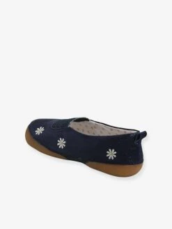 Chaussons élastiqués Fille En Cuir Souple Marine - Vertbaudet -Pampero Boutique chaussons elastiques fille en cuir souple 8