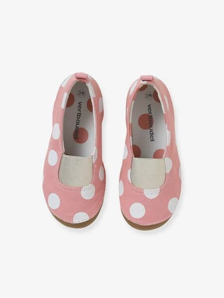 Chaussons élastiqués Fille En Toile Rose - Vertbaudet 4 Chaussons élastiqués Fille En Toile Rose - Vertbaudet – Image 2