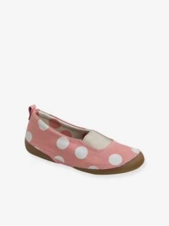 Chaussons élastiqués Fille En Toile Rose - Vertbaudet