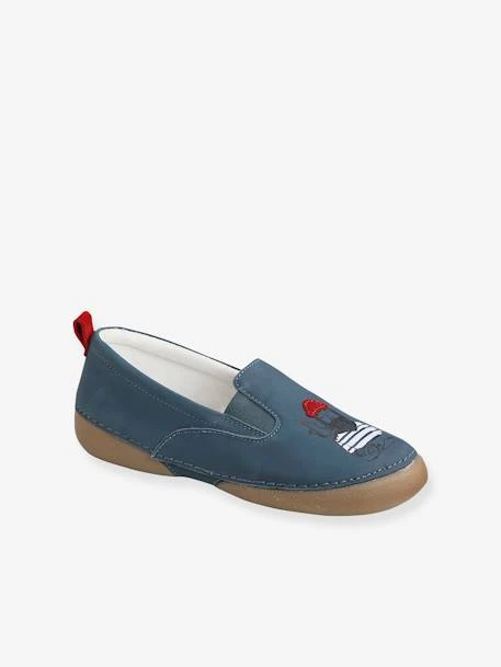 Chaussons élastiqués Garçon En Cuir Bleu - Vertbaudet 4 Chaussons élastiqués Garçon En Cuir Bleu - Vertbaudet – Image 2