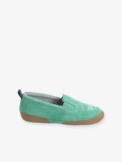 Chaussons élastiqués Garçon En Cuir Vert - Vertbaudet -Pampero Boutique chaussons elastiques garcon en cuir 10