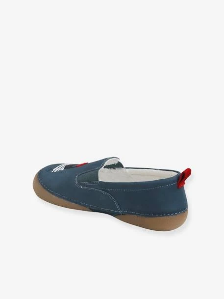 Chaussons élastiqués Garçon En Cuir Bleu - Vertbaudet 5 Chaussons élastiqués Garçon En Cuir Bleu - Vertbaudet – Image 3