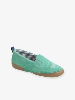 Chaussons élastiqués Garçon En Cuir Vert - Vertbaudet -Pampero Boutique chaussons elastiques garcon en cuir 7