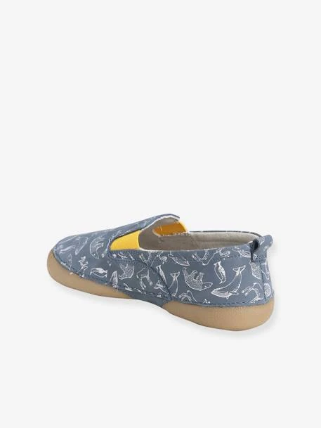 Chaussons élastiqués Garçon En Cuir Imprimé Bleu - Vertbaudet 6 Chaussons élastiqués Garçon En Cuir Imprimé Bleu - Vertbaudet – Image 4