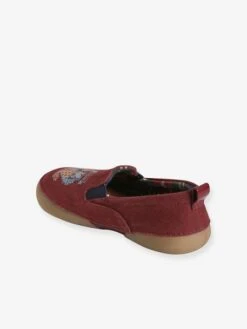 Chaussons élastiqués Garçon En Toile Bordeaux - Vertbaudet -Pampero Boutique chaussons elastiques garcon en toile 3