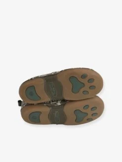 Chaussons élastiqués Garçon En Toile Imprimé Phosphorescent Kaki Dinosaure - Vertbaudet -Pampero Boutique chaussons elastiques garcon en toile imprime phosphorescent 5