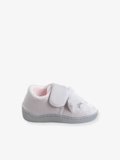 Chaussons Esprit Peluche Bébé Fille Gris - Vertbaudet -Pampero Boutique chaussons esprit peluche bebe fille 2