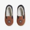 Chaussons Fourrés Garçon En Cuir Marron - Vertbaudet -Pampero Boutique chaussons fourres garcon en cuir
