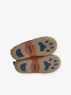 Chaussons Fourrés Garçon En Cuir Marron - Vertbaudet -Pampero Boutique chaussons fourres garcon en cuir 3