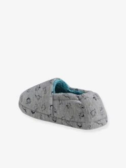 Chaussons Intérieur Peluche Garçon Dinosaures Gris - Vertbaudet -Pampero Boutique chaussons interieur peluche garcon dinosaures 3