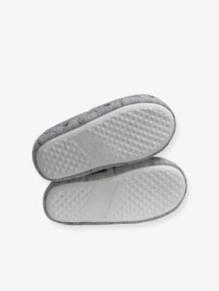 Chaussons Intérieur Peluche Garçon Dinosaures Gris - Vertbaudet -Pampero Boutique chaussons interieur peluche garcon dinosaures 4