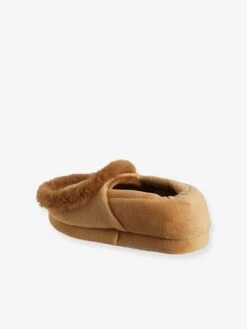 Chaussons Intérieur Velours Enfant Lion Cappuccino - Vertbaudet -Pampero Boutique chaussons interieur velours enfant lion 3