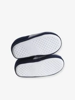 Chaussons Intérieur Velours Enfant Monstre Gris Chiné - Vertbaudet -Pampero Boutique chaussons interieur velours enfant monstre 4