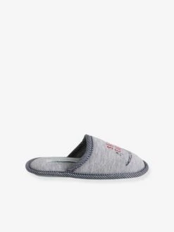 Chaussons Mules Dinosaure Enfant Gris Chiné - Vertbaudet -Pampero Boutique chaussons mules dinosaure enfant 2