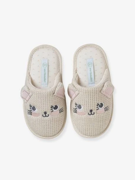 Chaussons Mules Souris Enfant écru - Vertbaudet 4 Chaussons Mules Souris Enfant écru - Vertbaudet – Image 2