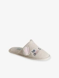 Chaussons Mules Souris Enfant écru - Vertbaudet