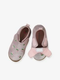 Chaussons Scratché Bébé En Cuir Souple Rose - Vertbaudet -Pampero Boutique chaussons scratche bebe en cuir souple 5